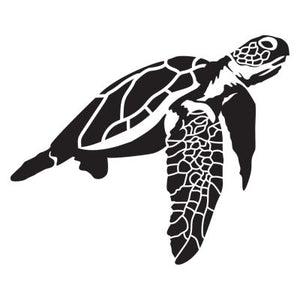 Swimming Sea Turtle Mahalo Sticker - 3 size options